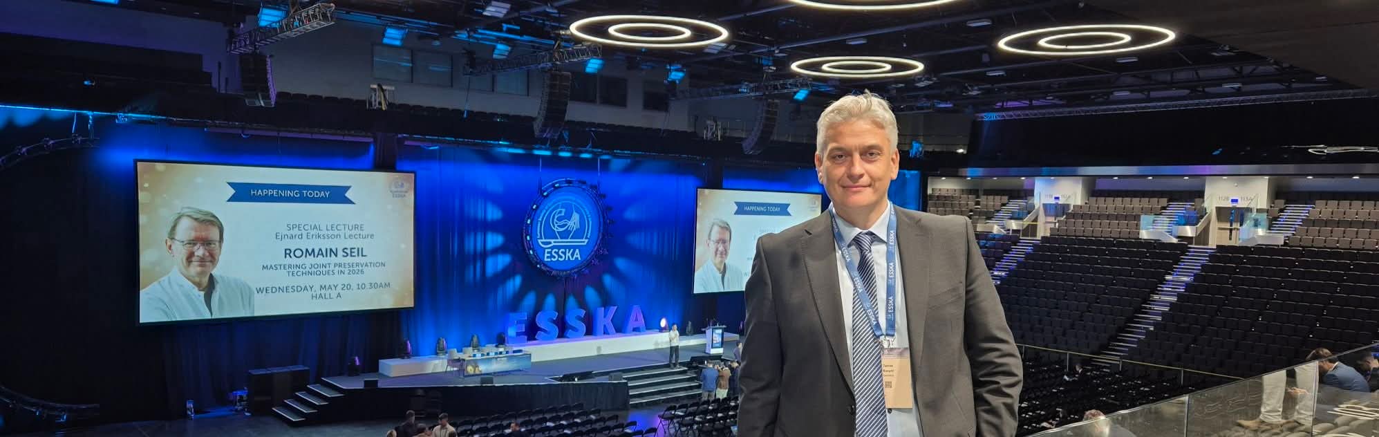Dr. med. Tamás Bányai auf dem ESSKA-Kongress
